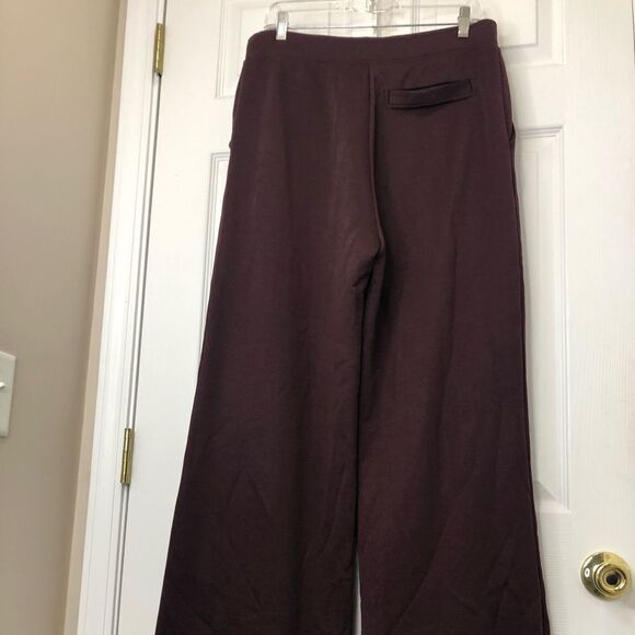T by Alexander Wang burgundy red snap front jogger pants with pockets - Picture 8 of 16